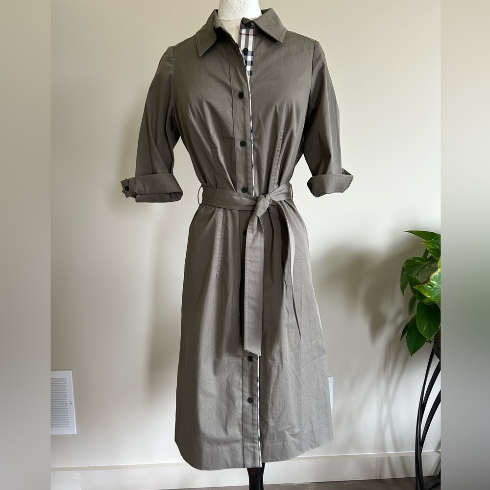 Burberry Khaki Shirtdress